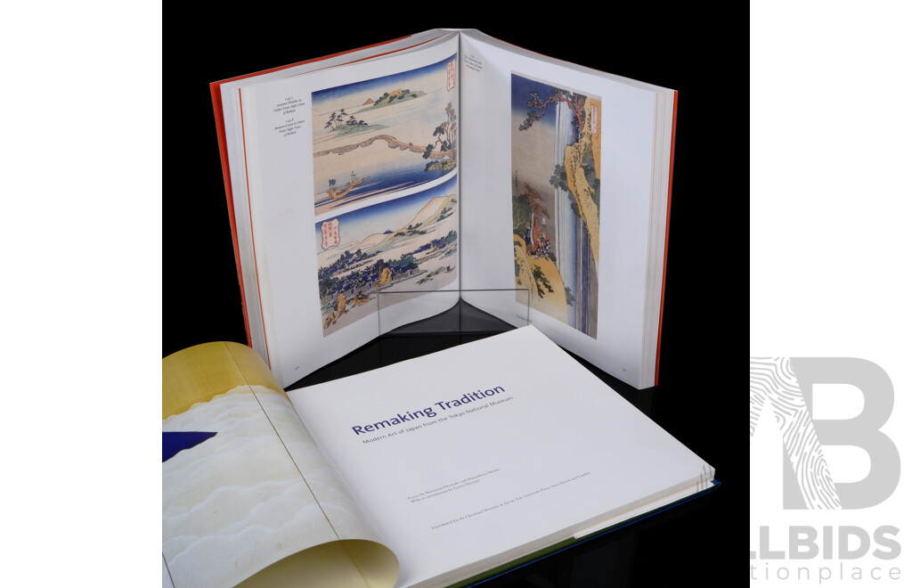 Hokusai, by G C Calza, Phaidon Press, 2004, Soft Cover, Along with Remaking Tradition Modern Art of Japan From the Tokyo National Museum,  2013, Hardcover with Dust Jacket