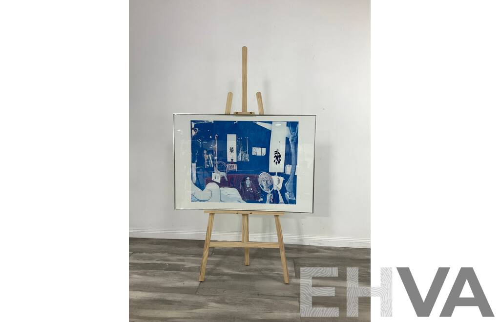 Framed Brett Whiteley Poster, Self-Portrait in the Studio 1976