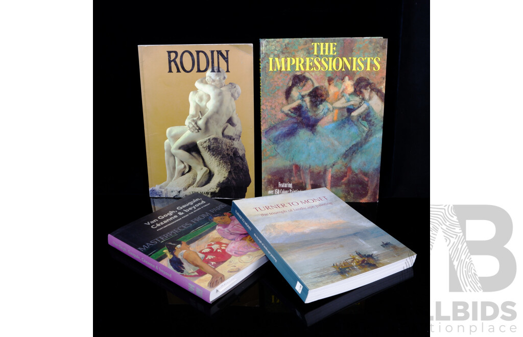 Collection Four Books Relating to Impressionism