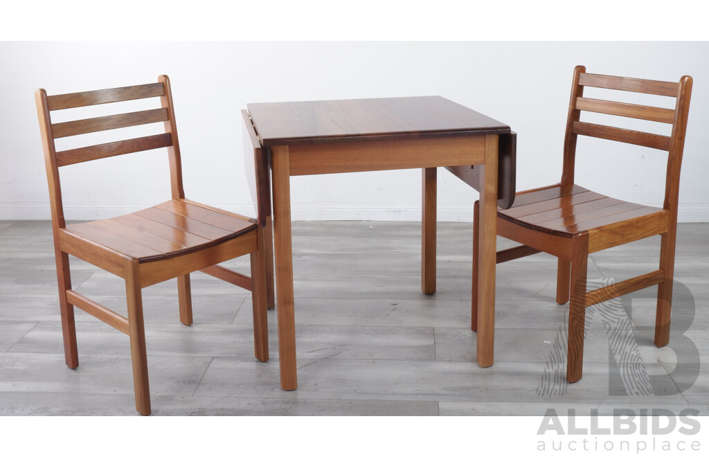 Tasmanian Blackwood Chairs and Drop-Side Table