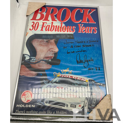 Peter Brock Memorabilia (Including 3 Videos, 1 Book & 1 Framed Poster)