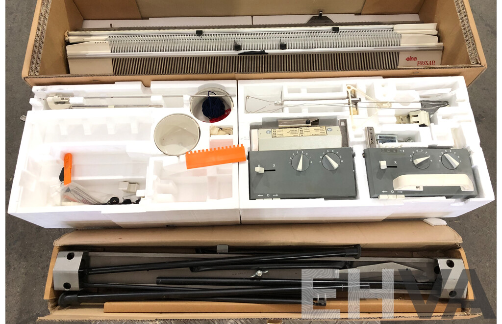 Elna Passap Duomatic 80 Knitting Machine and Stand