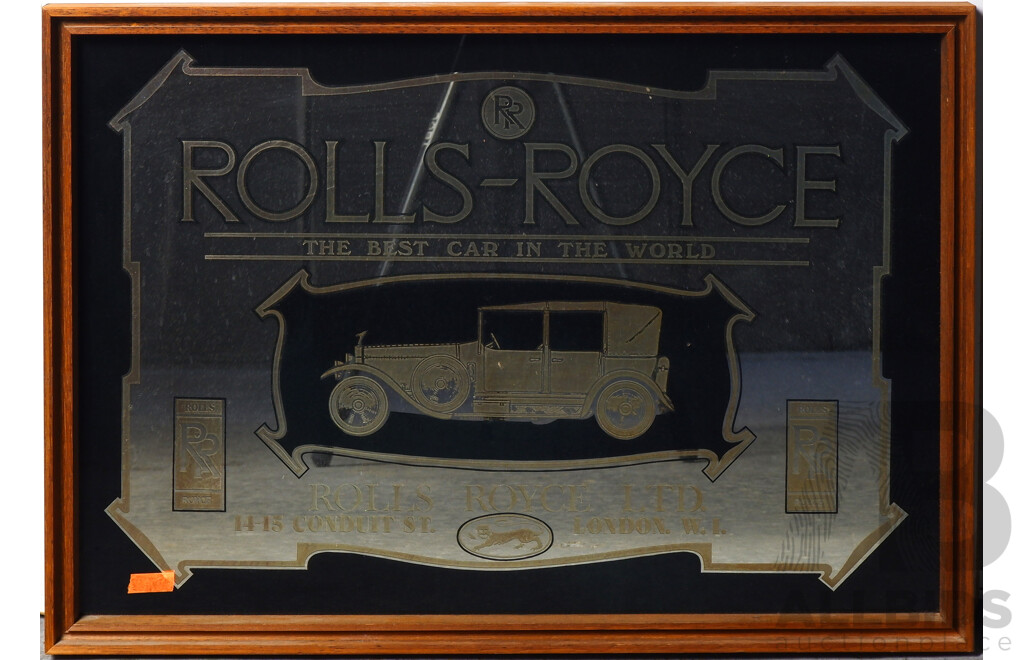 Rolls Royce Themed Mirror