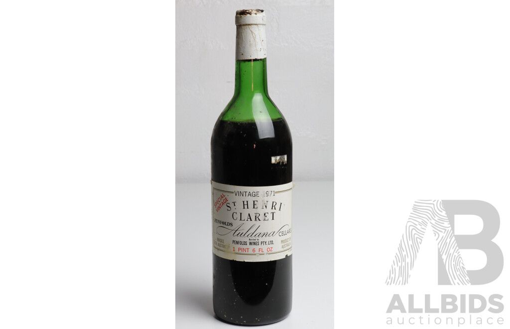 Penfolds Shiraz St Henri Claret, Vintage 1971