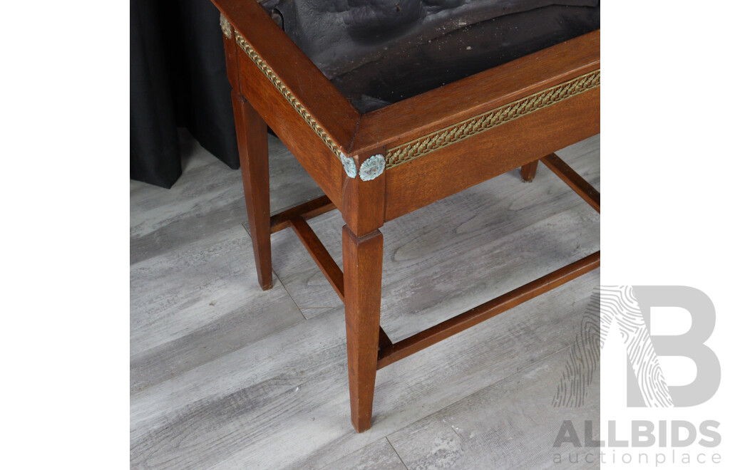 French Style Elevated Oak Trough Planter