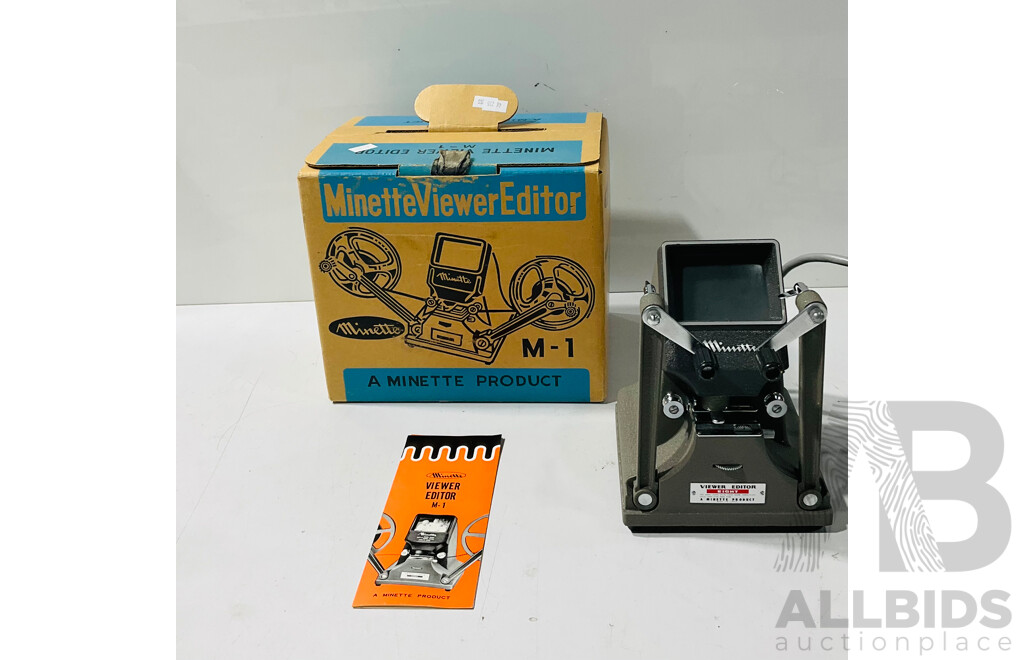 Vintage Minette Viewer Editor in Original Box with Instructions