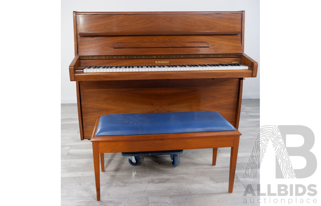Vintage Upright Piano by Knight (England)