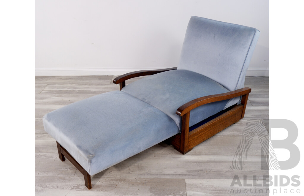 Vintage Art Deco Era Folding Arm Chair