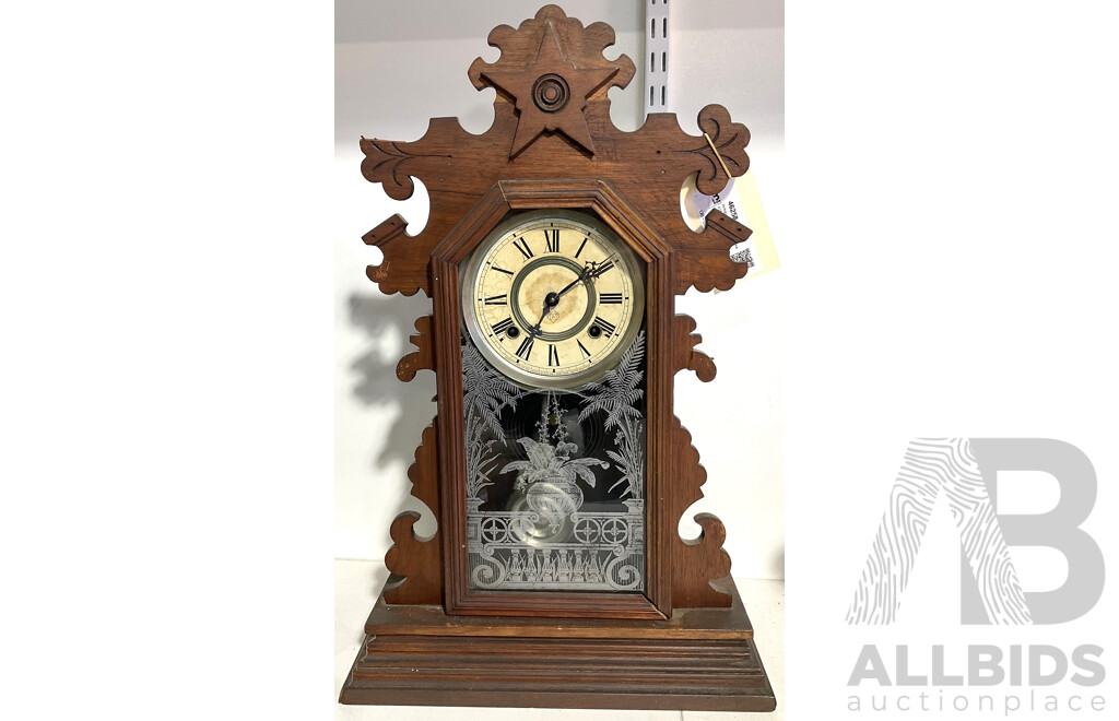 Antique Ansonia Gingerbread Mantle Clock