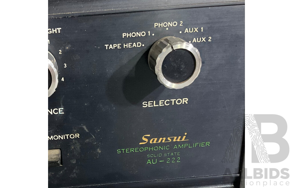 Vintage Sansui Solid State Stereo Amplifier