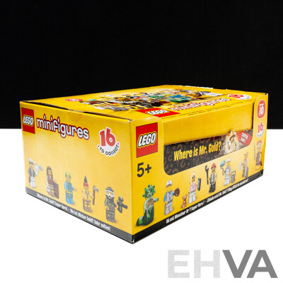 Vintage Retired Lego Mini Figures Series 10, Quantity 60 Sealed Minifigs in Sealed Box, Sealed New in Box, MR GOLD SERIES