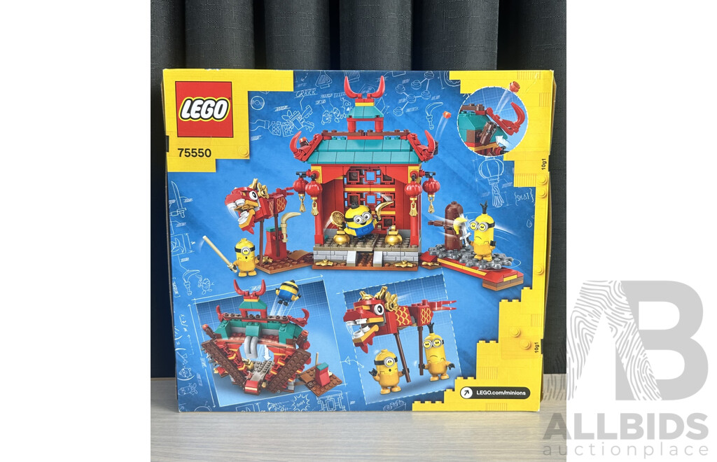 Vintage Retired Lego Set,Minions the Rise of Gru, Minions Kung Fu Battle, 75550, Sealed New in Box