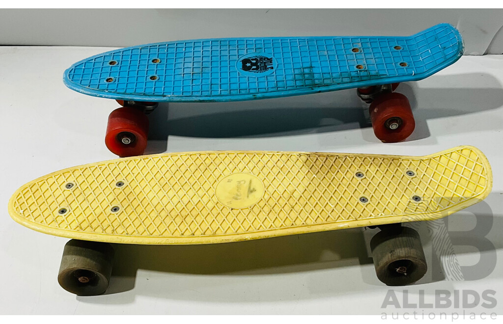 Two Vintage Bannana Skateboards