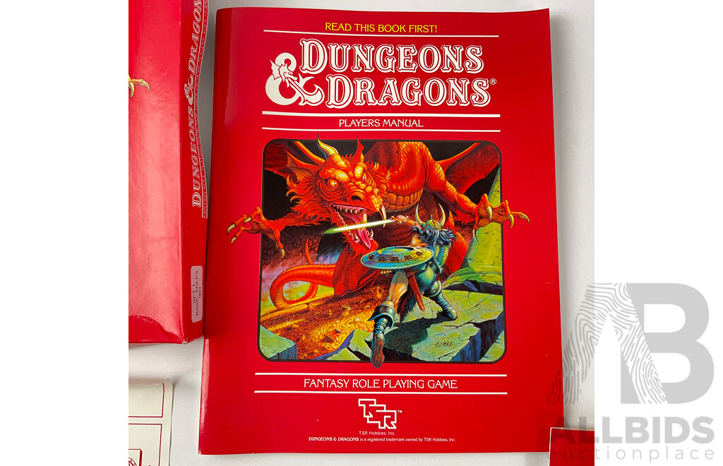 1980’s Boxed TSR Dungeons & Dragons Fantasy Role Playing Game, Australian Edition