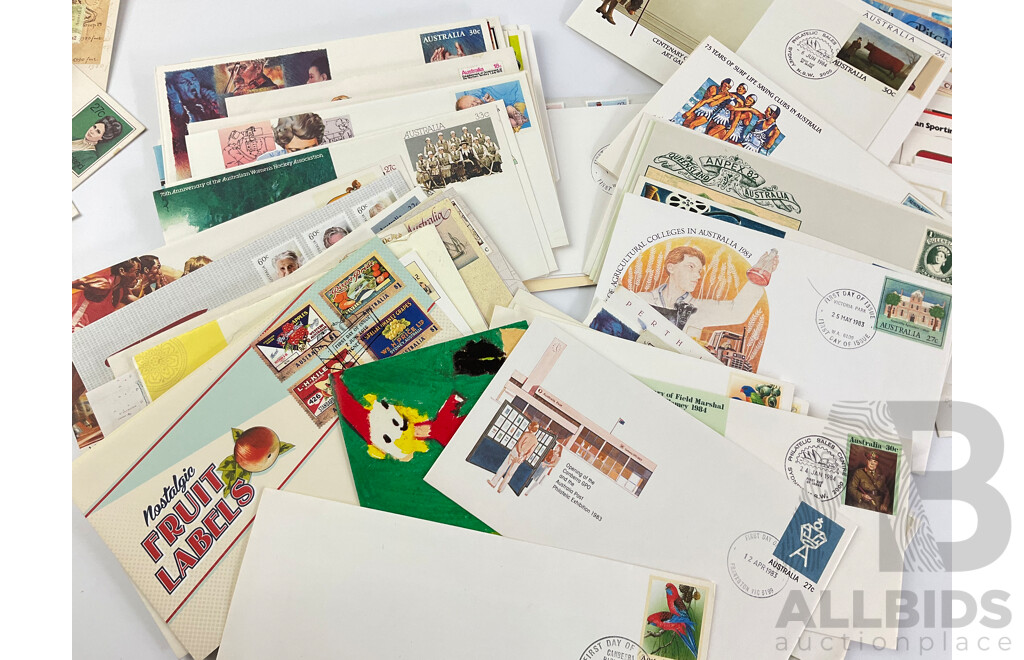 Collection of Australian First Day Covers, Examples Spanning 1954 to 2017, Including 1954 Telegraph Centenary, 1962 QE2 Two Penny New Design and More