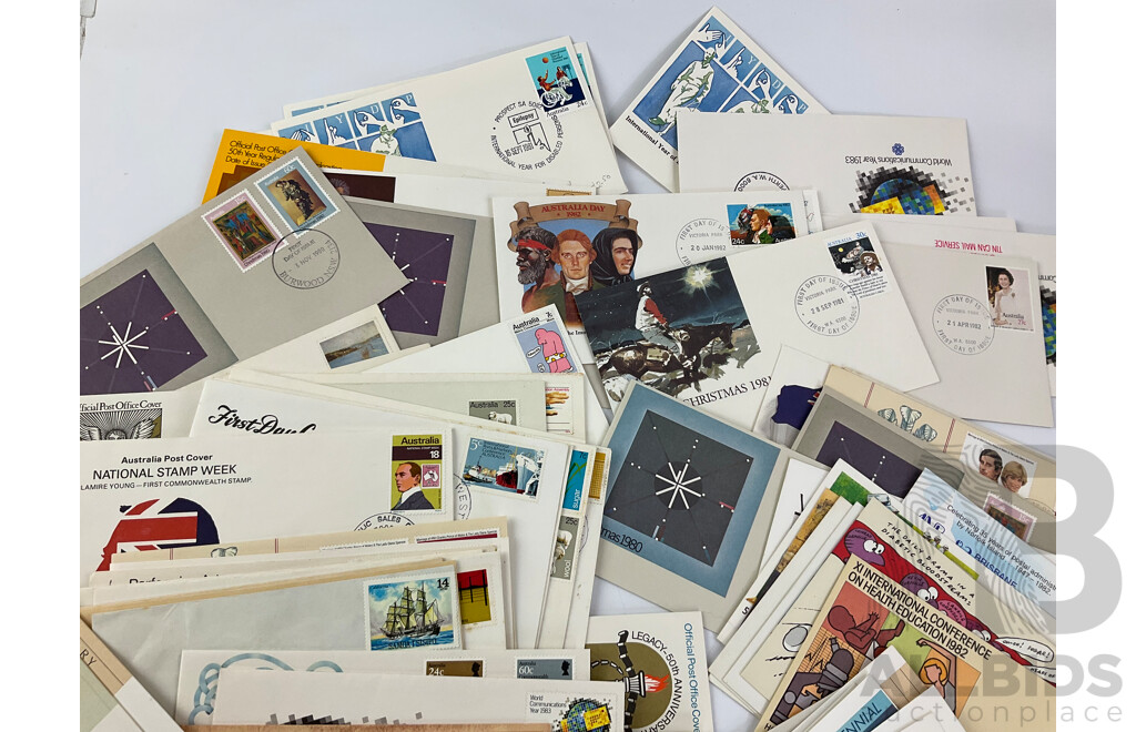 Collection of Australian First Day Covers, Examples Spanning 1954 to 2017, Including 1954 Telegraph Centenary, 1962 QE2 Two Penny New Design and More