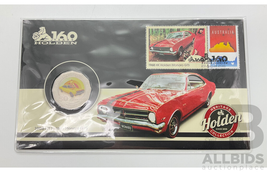 Australian Limited Edition Postal and Numismatic Cover 2016 Holden Heritage Collection 1968 HK Holden Monaro GTS