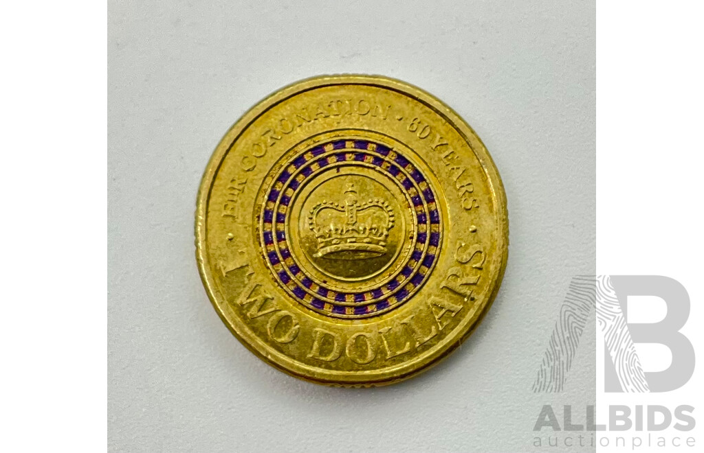 Australian 2013 Queens Coronation Two Dollar Coin
