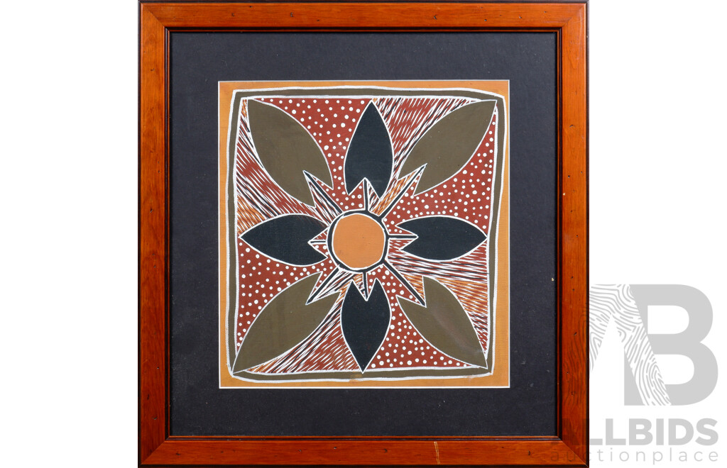 Contemporary Aboriginal Style Painting, Acrylic on Canvas
