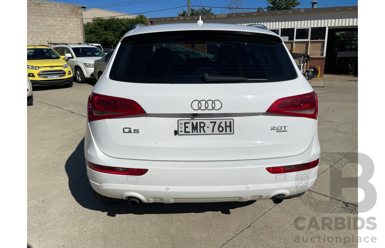 02/10 Audi Q5 2.0 TFSI QUATTRO AWD 8R MY10 4D Wagon White 2.0L