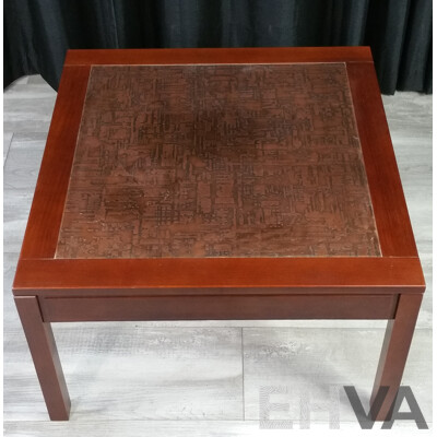 Timber Copper Top Coffee Table by Parker