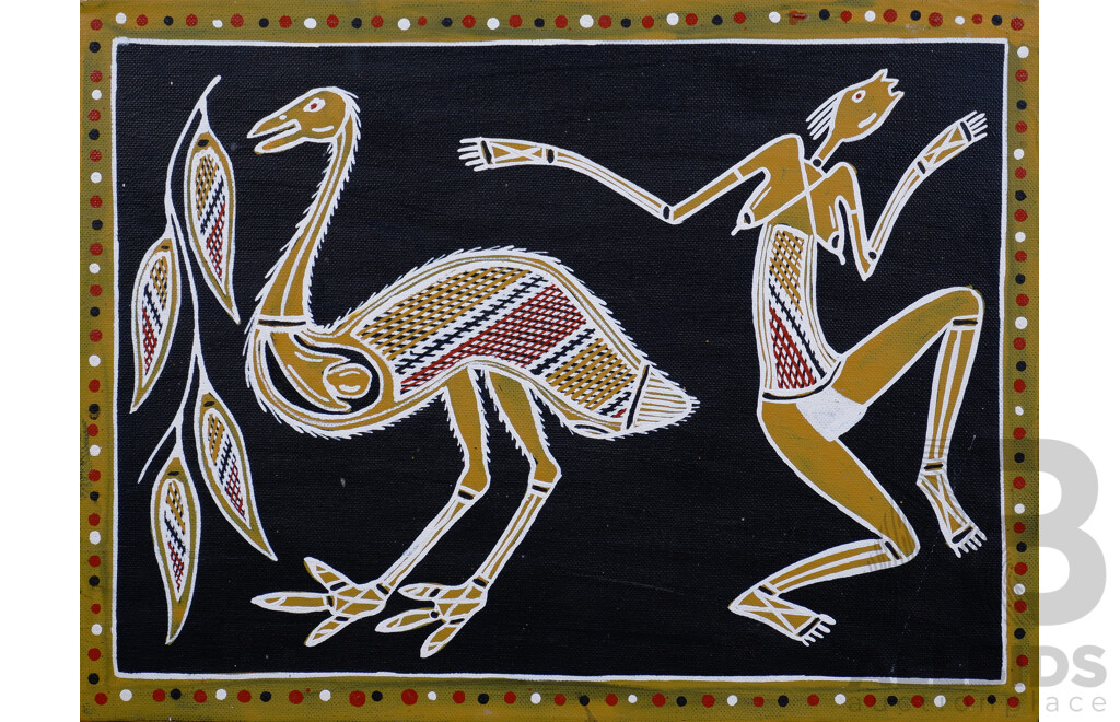 Contemporary Aboriginal Painting, Acrylic on Canvas