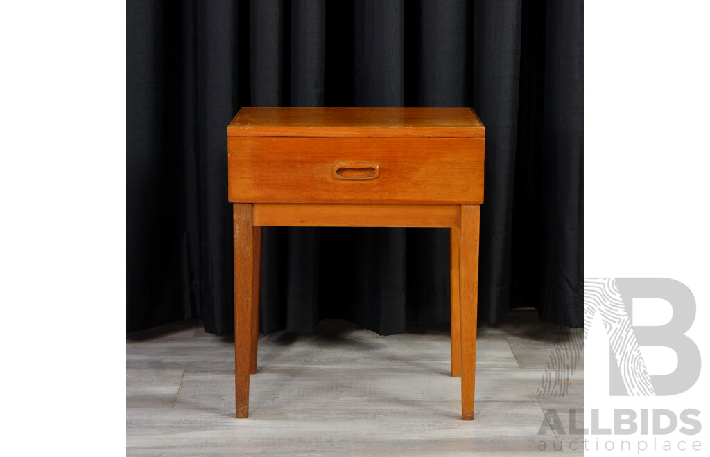 Teak Elevated Bedside Chest