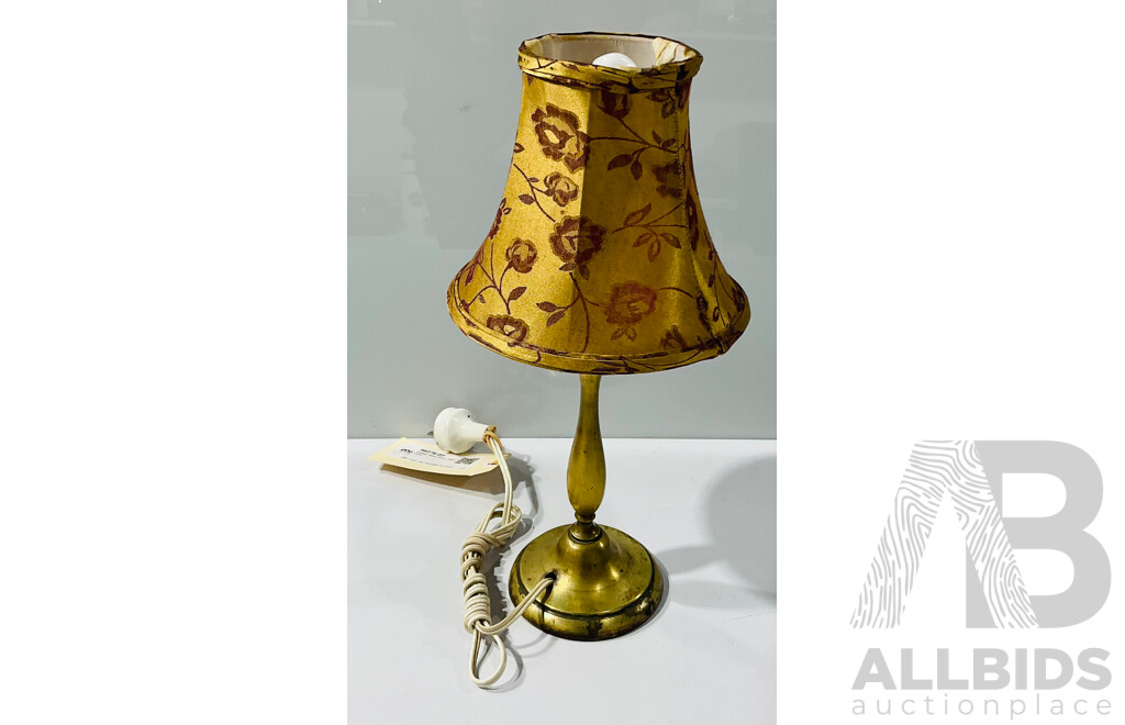 Vintage Heavy Brass Table Lamp