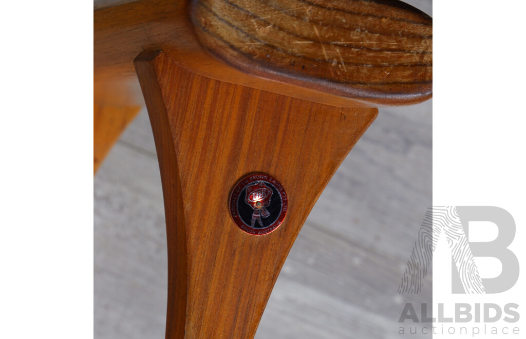 TH Brown Glass Top Fondu Table