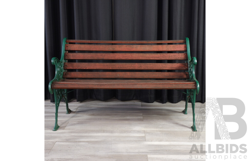 Timber Garden Bench with Cast Alloy Ends