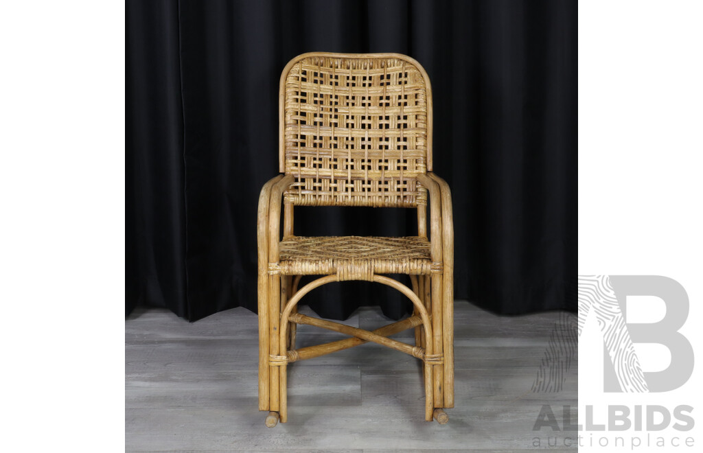 Vintage Cane Rocking Chair