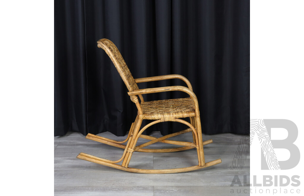 Vintage Cane Rocking Chair