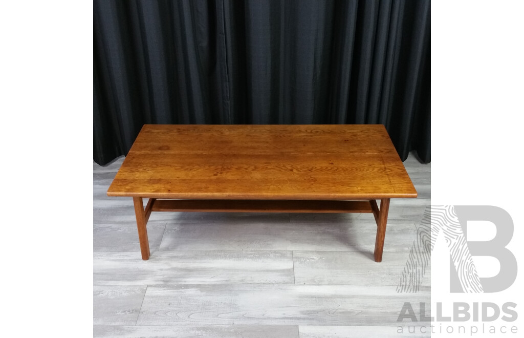 Large Danish Oak Coffee Table by Kurt Ostervig for K.P Mobler