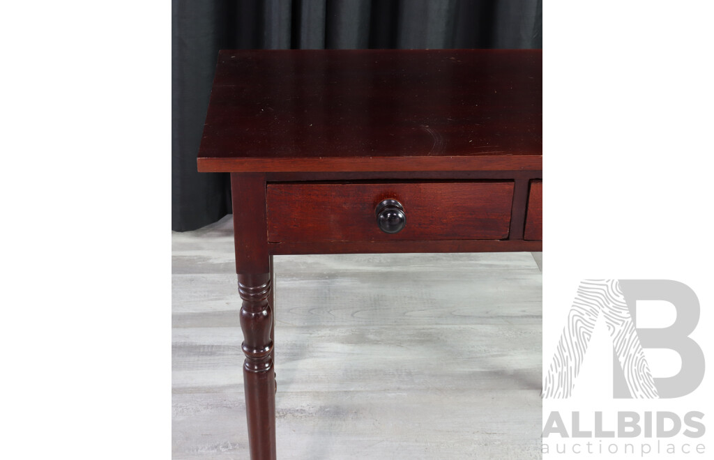 Victorian Cedar Side Table with Later Top