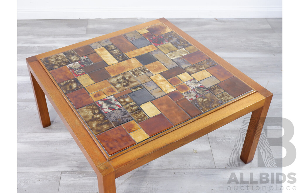 Mid Century Design Blackwood Tile Coffee Table Attr. Gerard Havekes (Australia)