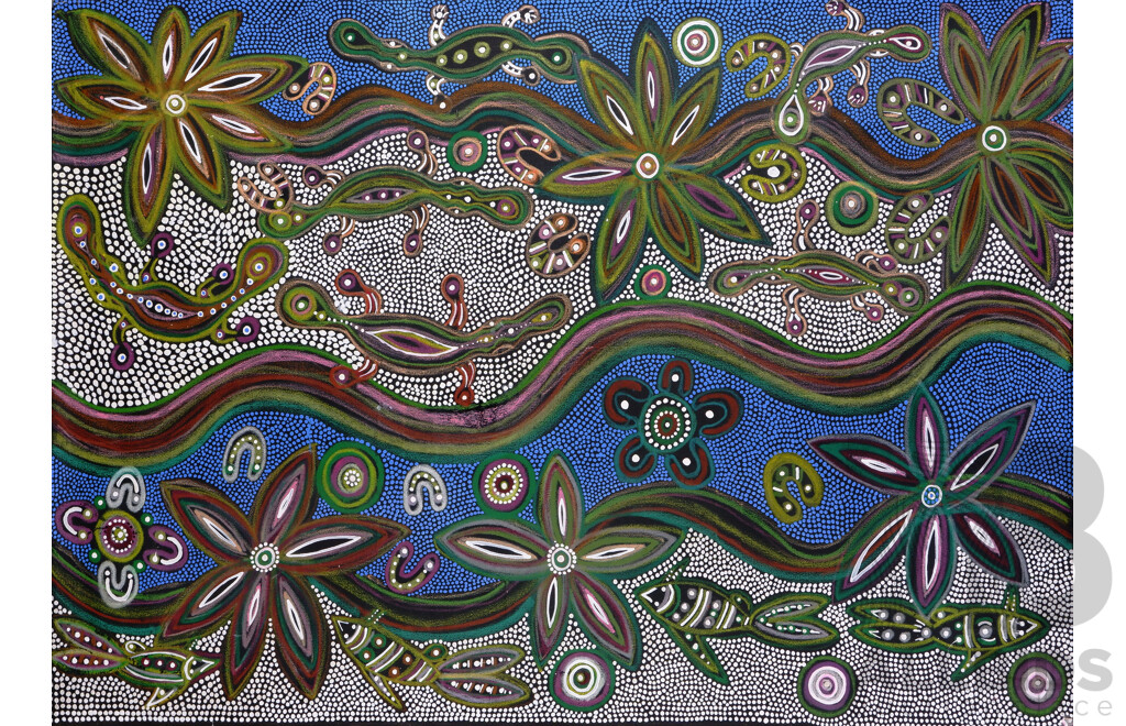 Artist Unknown, (20th Century, Indigenous-Australian), Outback Dreaming, Acrylic on Canvas, 149 x 102 cm