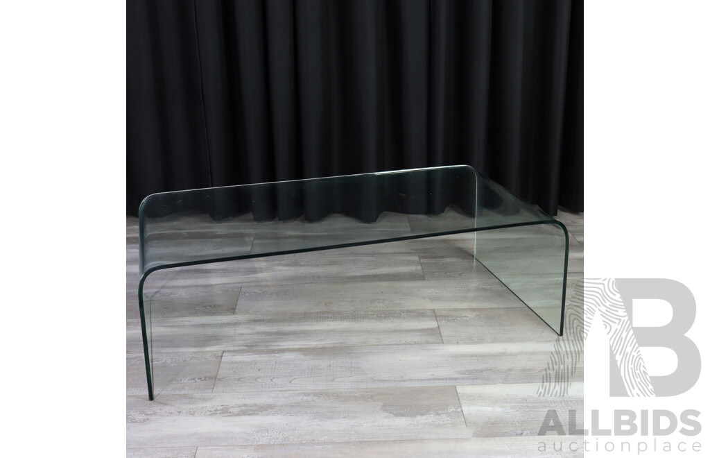 Modern Bent Glass Coffee Table