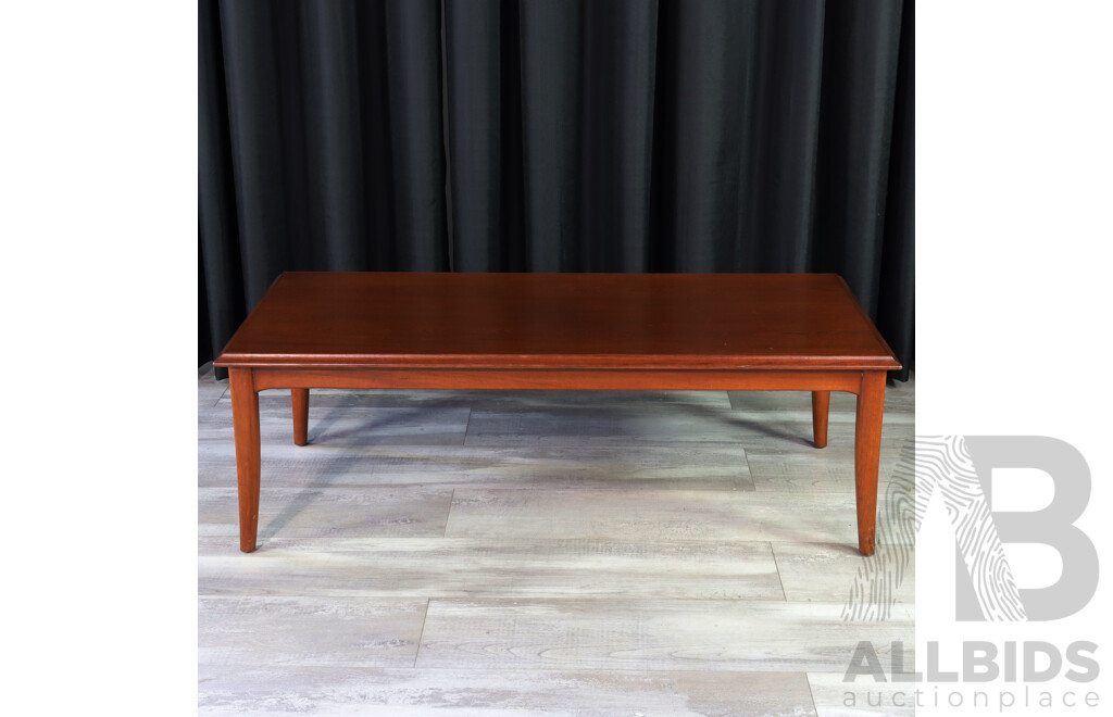 Large Vintage Teak Coffee Table