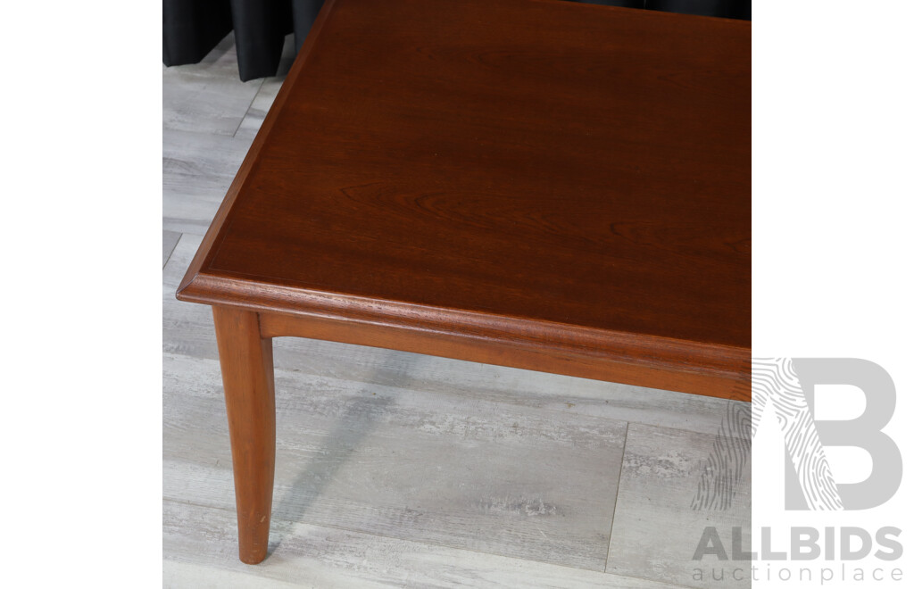 Large Vintage Teak Coffee Table