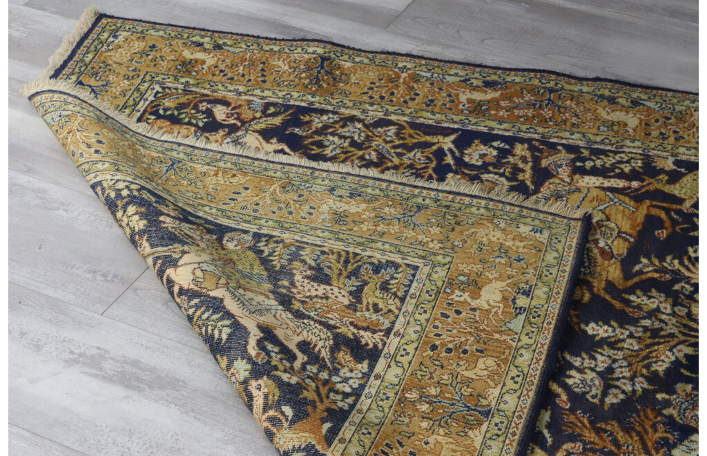 Belgium Pure Wool Persian Style Samarkand Carpet by Louis De Poortere