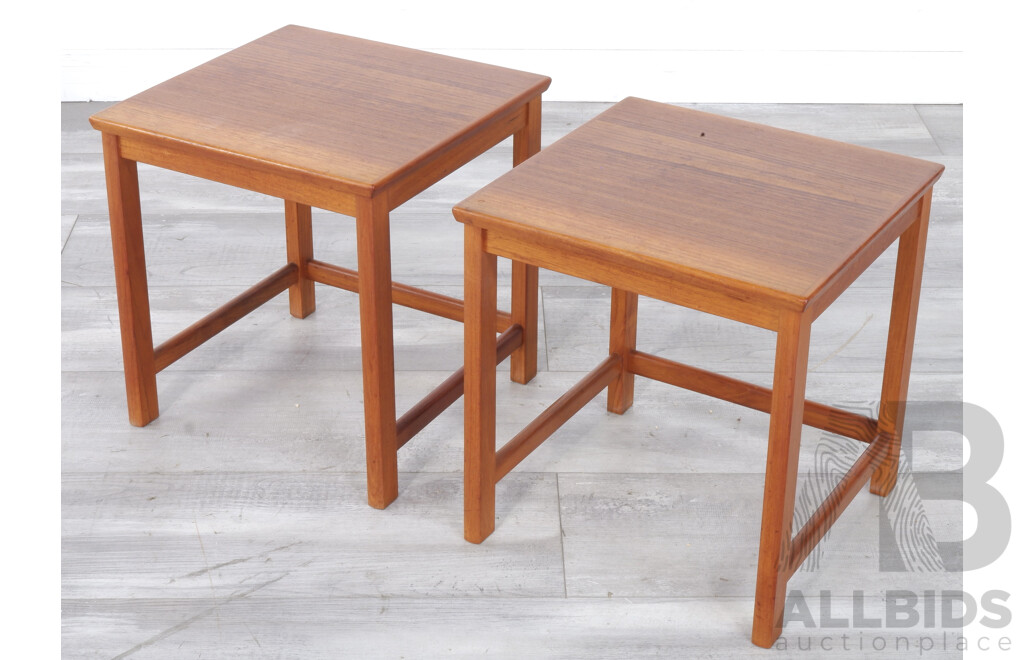 \Pair of Teak Side Tables by Parker