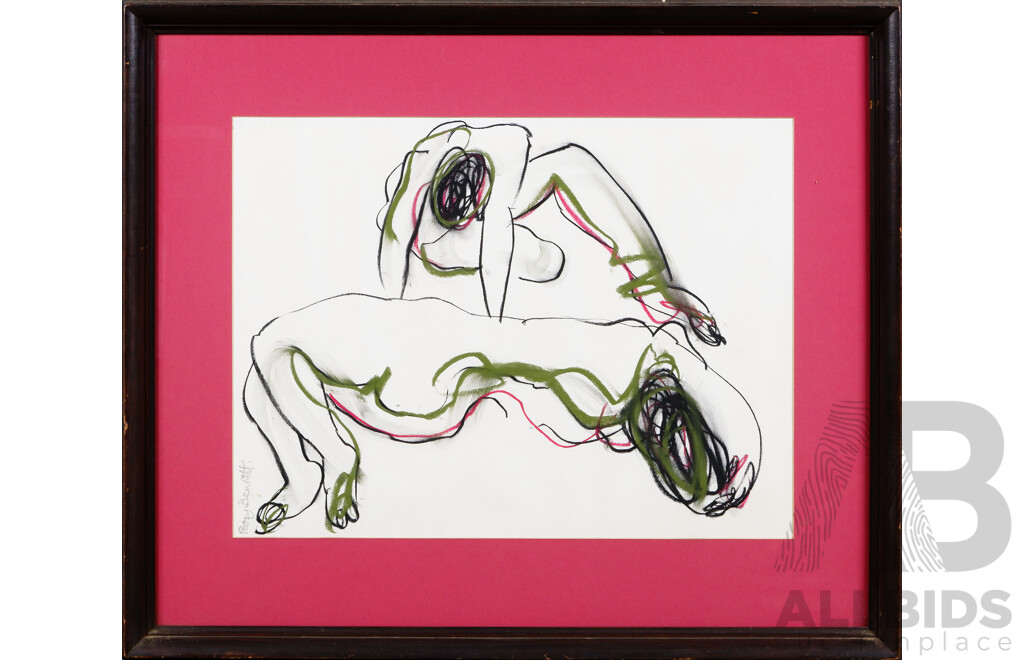 Patsy Bennett, Untitled (Figure Study) C1970s, Pastel on Paper