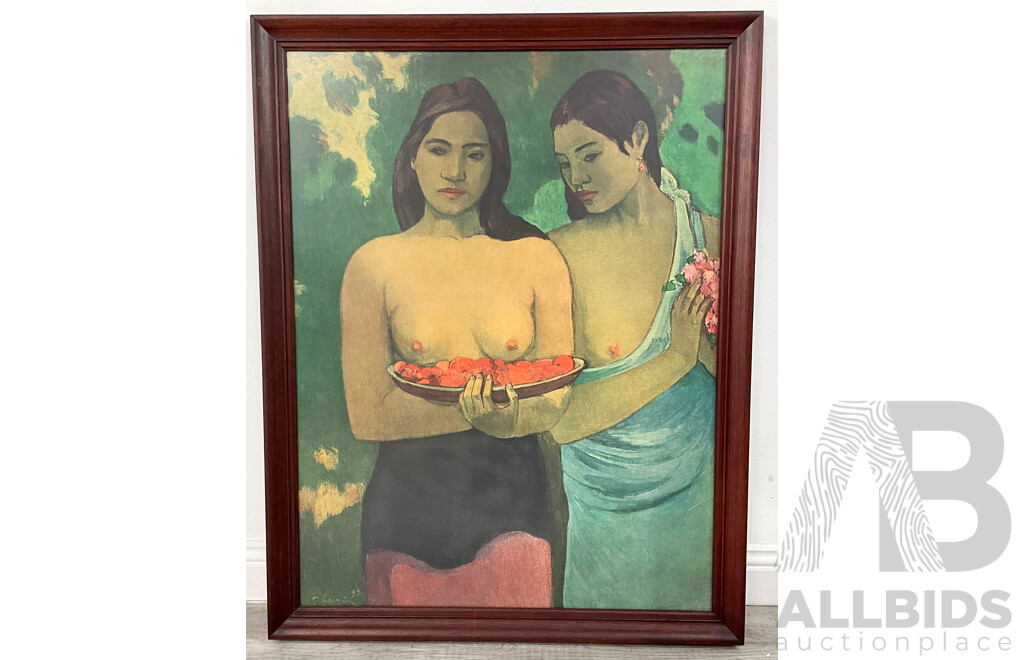 Large Framed Gauguin Offset Print
