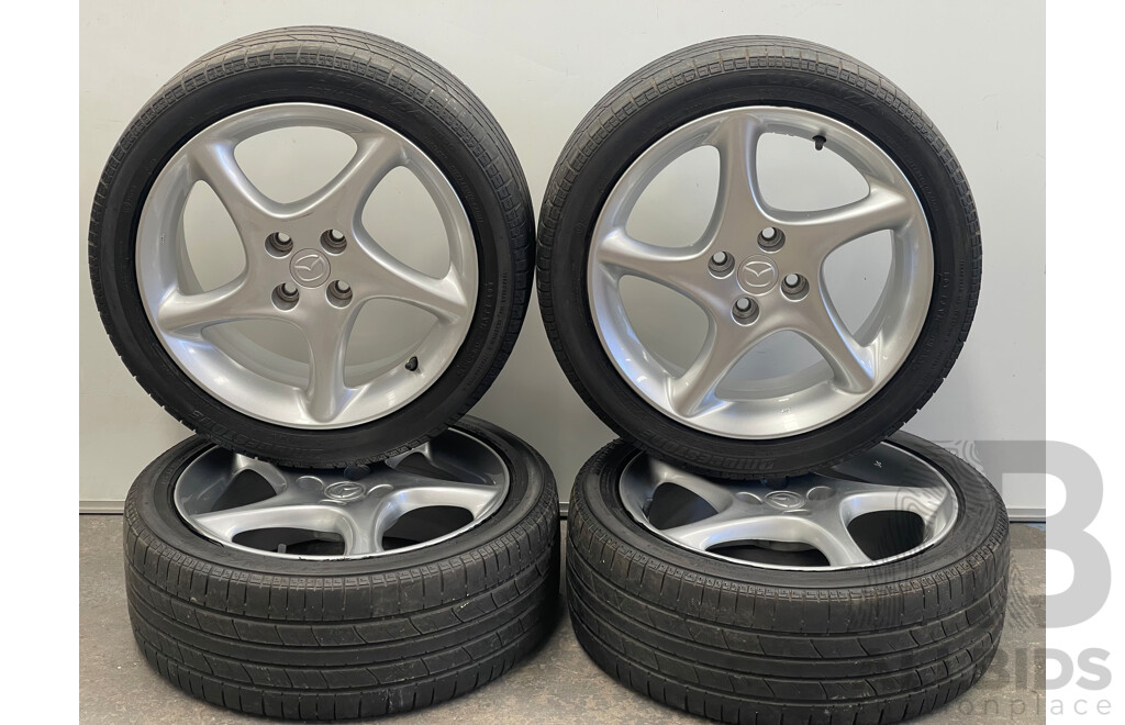Mazda MX-5 ND Steel Alloy Wheels with with Bridgestone Turunza ER30 Tyres - Set of 4