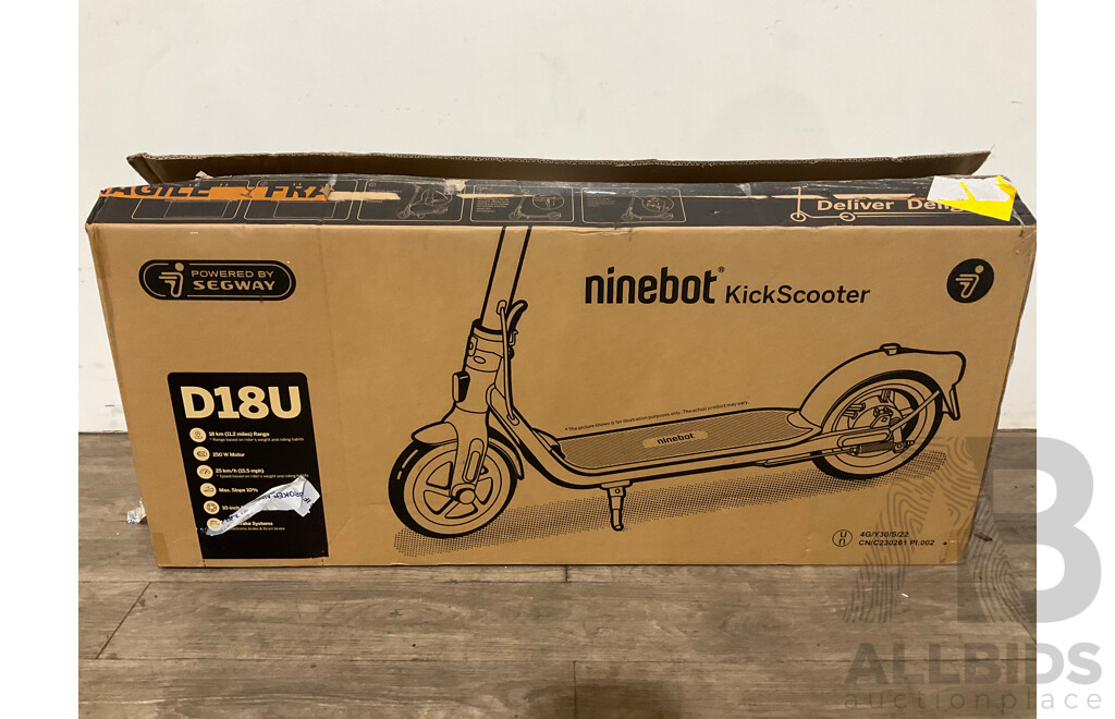 Segway Ninebot Kickscooter D18U - ORP $699.00