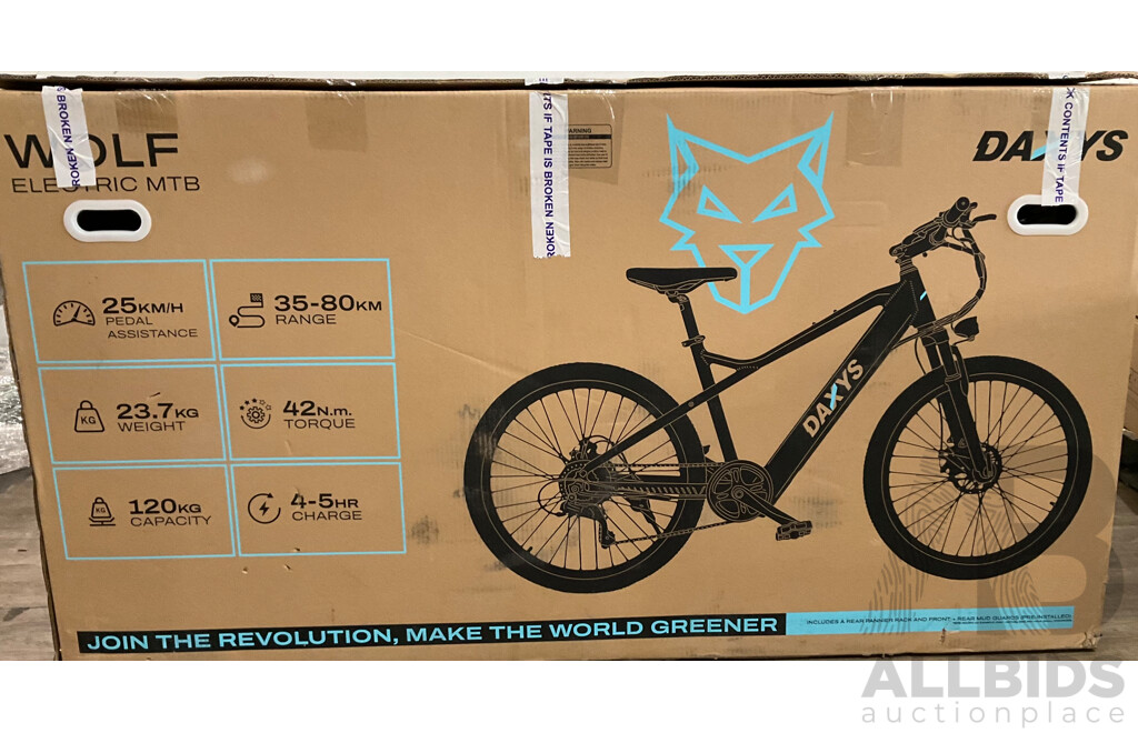 DAXYS Wolf Electric Bike  - ORP $1699.00