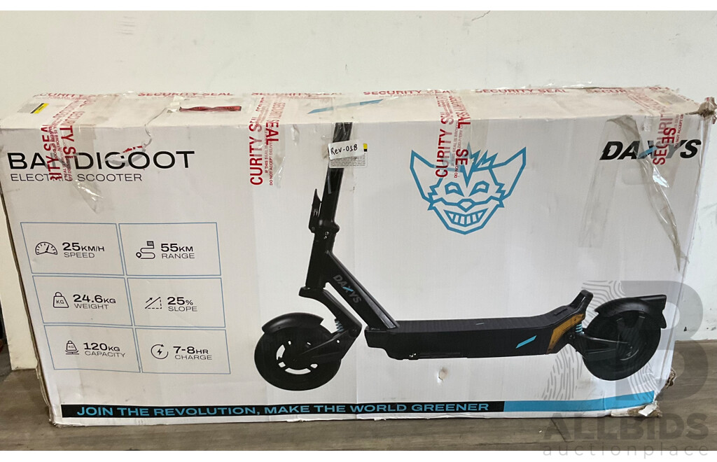 DAXY'S Bandicoot Electric Scooter L9P48V - ORP $1499.00
