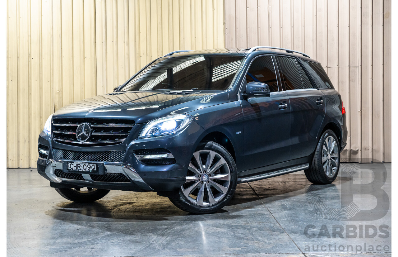 7/2012 Mercedes Benz ML350 Blue Efficiency (4x4) 166 4d Wagon Tenorite Grey V6 3.5L