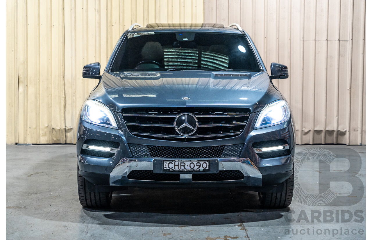 7/2012 Mercedes Benz ML350 Blue Efficiency (4x4) 166 4d Wagon Tenorite Grey V6 3.5L