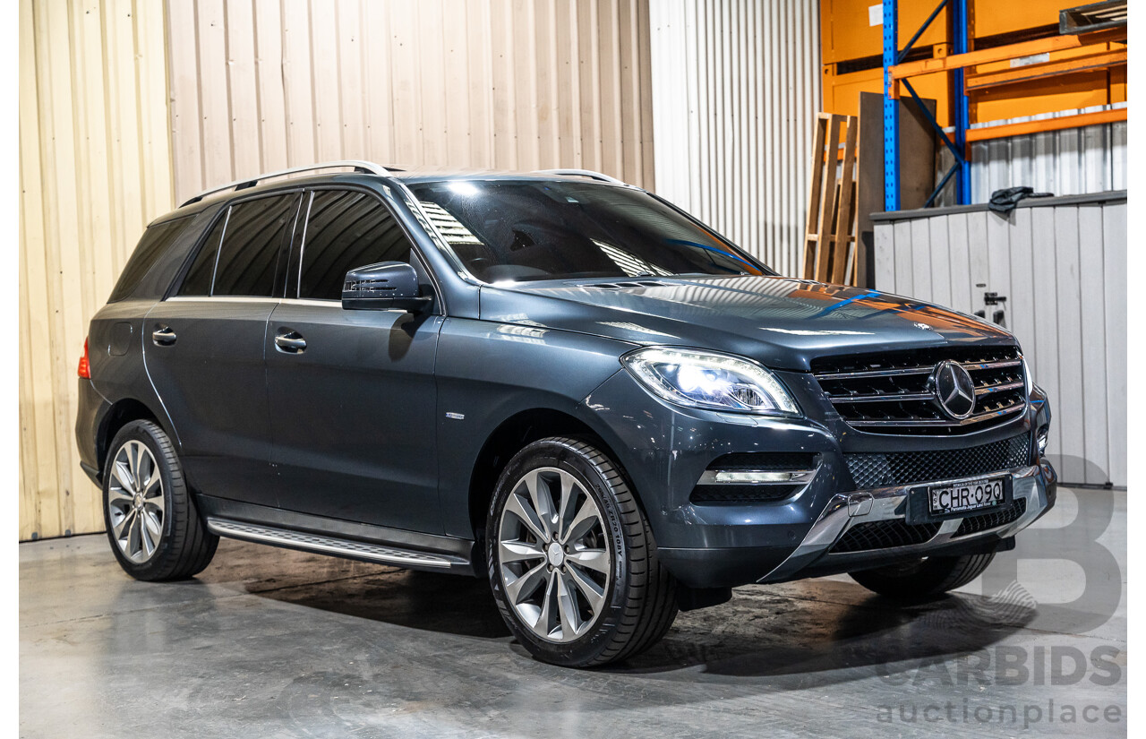 7/2012 Mercedes Benz ML350 Blue Efficiency (4x4) 166 4d Wagon Tenorite Grey V6 3.5L